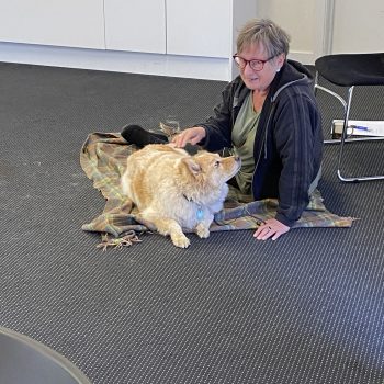 Sue and Bo at massage workshop